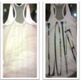 Blusa Love Bege e Preto